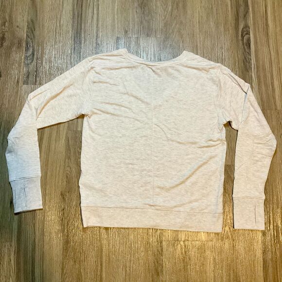 Athleta Sunrise V-Neck Sweatshirt Modal Soft Stretchy Thumbholes Size Medium EUC - Picture 7 of 10